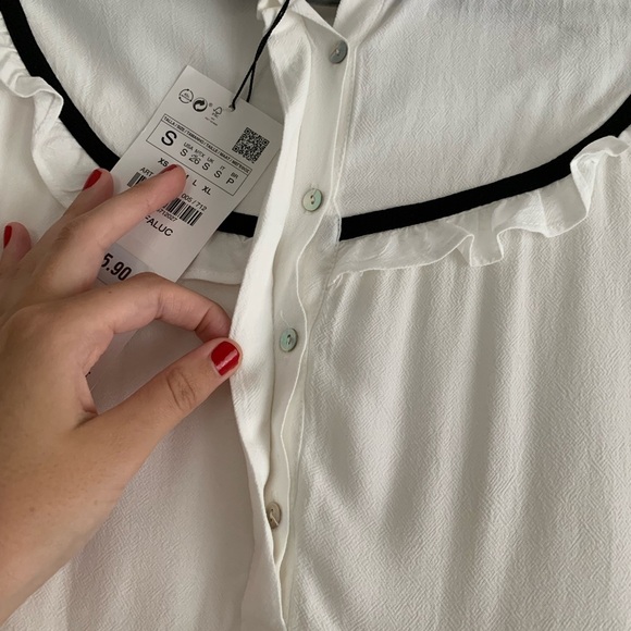 ZARA Trafaluc • NWT Peasant Blouse - Picture 4 of 6